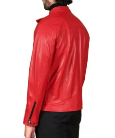 Shop The Men's Red Nappa Leather Jacket - Trendy Leather Jackets