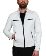 Men's Red Nappa Leather Jacket - Image 6