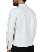 Men's Red Nappa Leather Jacket - Image 8