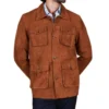 Men's Saharan Brown Suede Leather Jacket - Trendy Leather Jackets