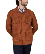 Men's Saharan Brown Suede Leather Jacket - Trendy Leather Jackets