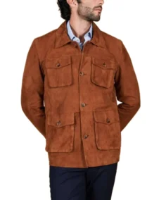 Men's Saharan Brown Suede Leather Jacket - Trendy Leather Jackets