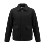 Men’s Signature Black Wool Blend Felt Jacket - Trendy Leather Jackets