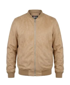 Men’s Signature Camel Faux Suede Jacket - Trendy Leather Jackets