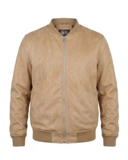 Men’s Signature Camel Faux Suede Jacket - Trendy Leather Jackets