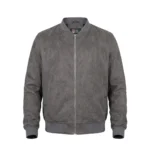 Men’s Signature Grey Faux Suede Jacket - Trendy Leather Jackets