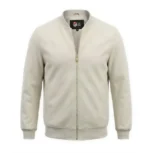 Men’s Signature Off White Wool Blend Felt Jacket - Trendy Leather Jackets