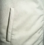 Men's Signature Off White Wool Blend Felt Jacket Pocket - Trendy Leather Jackets