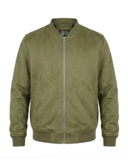 Men’s Signature Sage Green Faux Suede Jacket - Trendy Leather Jackets