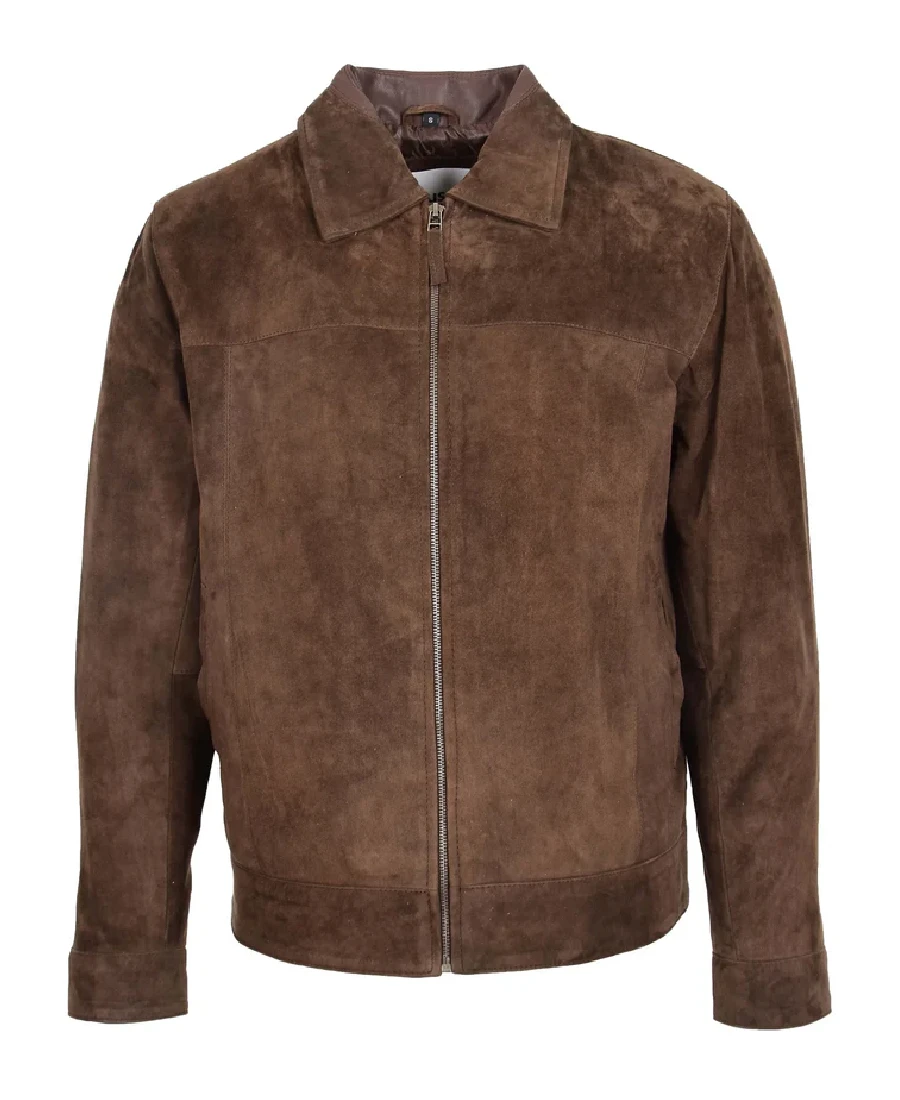 Men'S Suede Brown Jacket Men'S Suede Brown Jacket - Trendy Leather Jackets