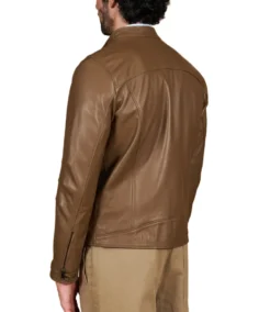 Shop The Men's Taupe Brown Leather Jacket - Trendy Leather Jackets