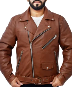 Men's Thunder Brown Leather Jacket - Trendy Leather Jackets