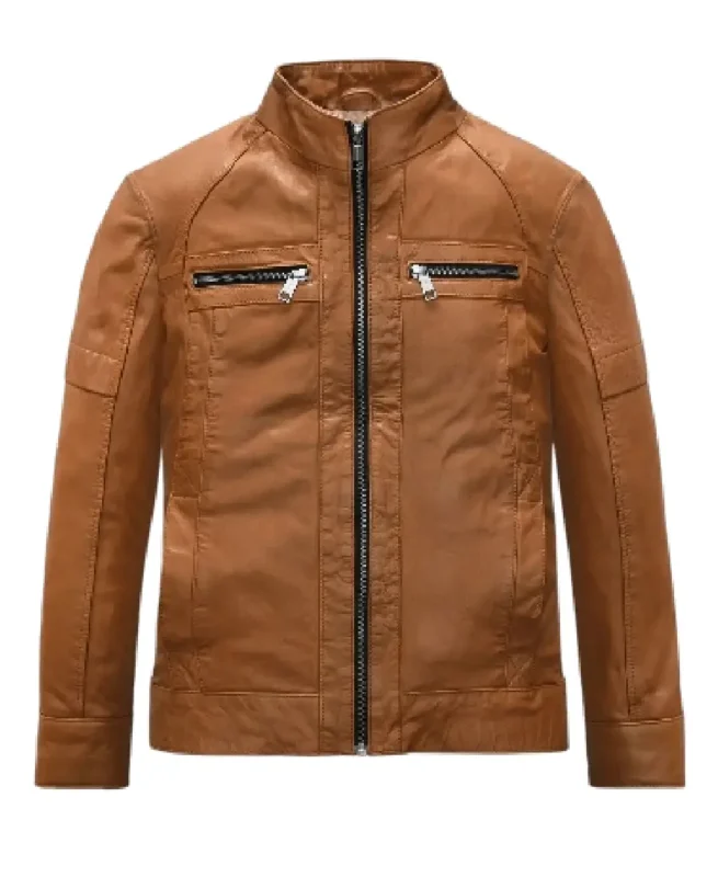 Brown Men's Leather Jacket - Trendy Leather Jackets