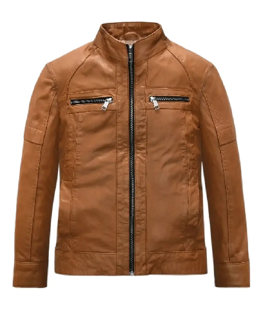 Brown Men'S Leather Jacket Brown Men'S Leather Jacket - Trendy Leather Jackets