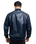Shop The Men's Navy Faux Leather Jacket - Trendy Leather Jackets