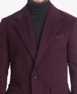 Men's Victor Single Breasted Wool Coat Collar - Trendy Leather Jackets