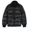Nappa Black Puffer Leather Jacket - Trendy Leather Jackets