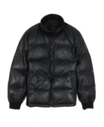Nappa Black Puffer Leather Jacket - Trendy Leather Jackets