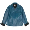 1930s Classic Blue Leather Jacket - Trendy Leather Jackets