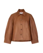 Women's Jocya Short Leather Jacket Front Side - Trendy Leather Jackets