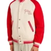 Men's Golden Club Worn Varsity Jacket - Trendy Leather Jackets