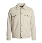 Off White Faux Suede Jacket