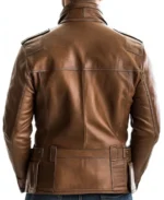Shop The Rowan Brown Bomber Leather Jacket - Trendy Leather Jackets