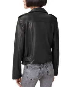 Shop Women Black Biker Vegan Leather Jacket - Trendy Leather Jackets