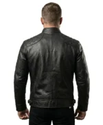 Shop The Ionic Black Motorcycle Leather Jacket - Trendy Leather Jackets
