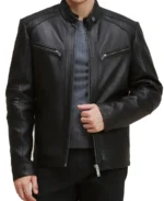 Man's Ronan Black Leather Jacket - Trendy Leather Jackets