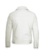 Shop The Men White Biker Leather Jacket - Trendy Leather Jackets