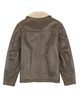 Shop The Men's Antique Brown Shearling Leather Jacket - Trendy Leather Jackets