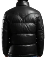 Shop The Men's Black Leather Puffer Jacket - Trendy Leather Jackets