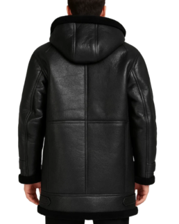 Shop The Men's Black Sheepskin Shearling Leather Coat - Trendy Leather Jackets