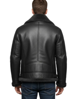 Shop The Men's Black Sheepskin Shearling Leather Jacket - Trendy Leather Jackets