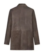 Shop The Men's Brown Cowhide Leather Trench Coat - Trendy Leather Jackets