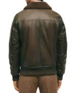 Shop The Men's Brown Fur Collar Bomber Jacket - Trendy Leather Jackets
