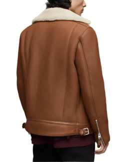 Shop The Men's Brown Sheepskin Shearling Leather Jacket - Trendy Leather Jackets