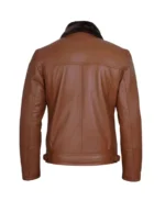 Shop The Men's Cognac Moto Shearling Leather Jacket - Trendy Leather Jackets