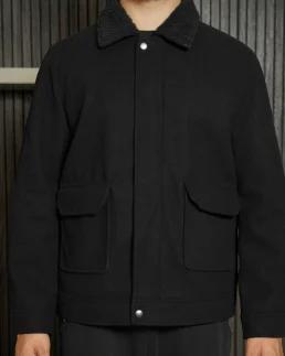 Shop The Men’s Signature Black Wool Blend Felt Jacket - Trendy Leather Jackets