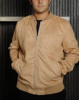 Shop The Men’s Signature Camel Faux Suede Jacket - Trendy Leather Jackets