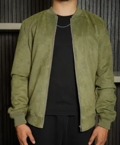 Shop The Men’s Signature Sage Green Faux Suede Jacket - Trendy Leather Jackets