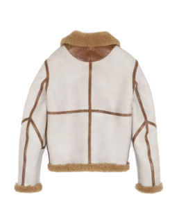 Shop The Men's White Aviator Bomber Jacket - Trendy Leather Jackets