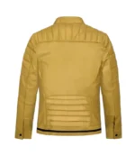 Shop The Men's Yellow Padded Leather Jacket - Trendy Leather Jackets