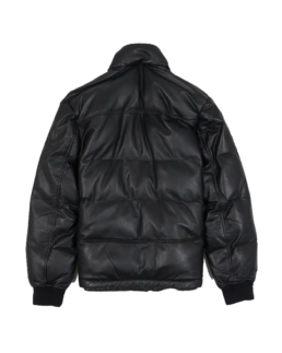 Shop The Nappa Black Puffer Leather Jacket - Trendy Leather Jackets