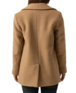 Shop The Women Quinn Camel Brown Wool Coat - Trendy Leather Jackets