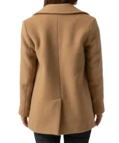 Shop The Women Quinn Camel Brown Wool Coat - Trendy Leather Jackets
