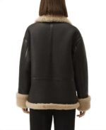 Shop The Women's Black Faux Sherpa Leather Jacket - Trendy Leather Jackets