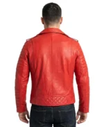 Shop The Zerick Red Biker Leather Jacket - Trendy Leather Jackets