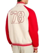Shop The Men's Golden Club Worn Varsity Jacket - Trendy Leather Jackets